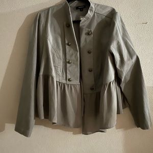 NWT torrid gray military style jacket